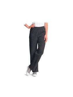 Women's Fleece Pant Open Leg Sweatpants, Regular S - 2XL