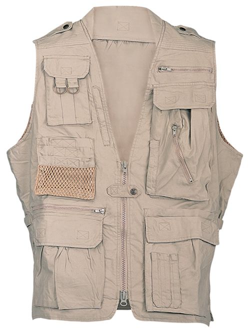 Humvee Cotton Safari Vest with Extra Pockets