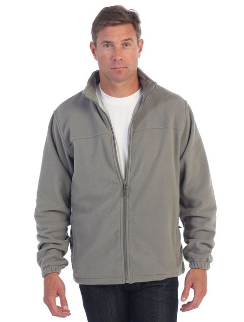 Gioberti Mens Full Zip Polar Fleece Jacket