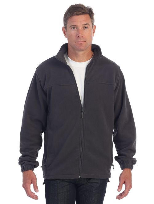 Gioberti Mens Full Zip Polar Fleece Jacket