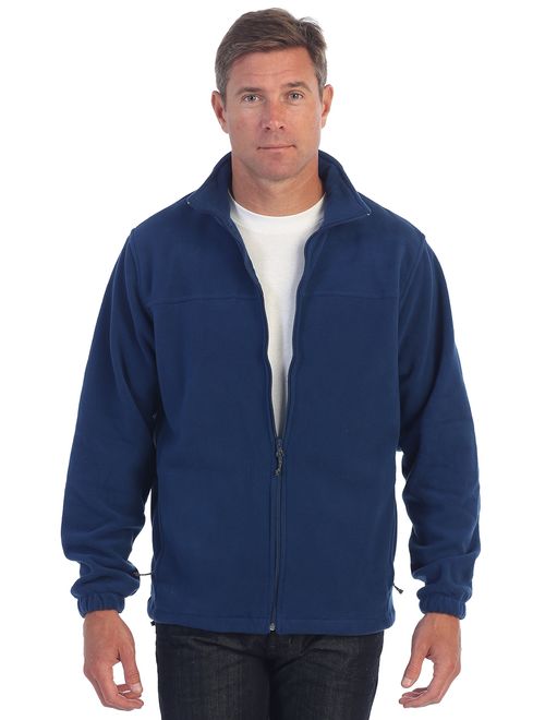 Gioberti Mens Full Zip Polar Fleece Jacket