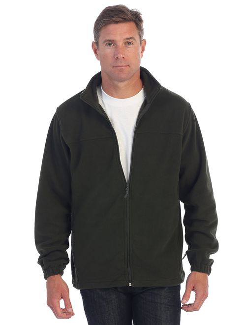 Gioberti Mens Full Zip Polar Fleece Jacket