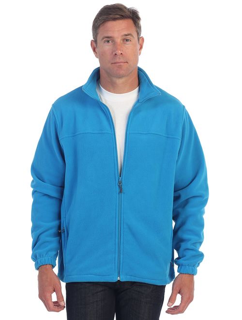 Gioberti Mens Full Zip Polar Fleece Jacket