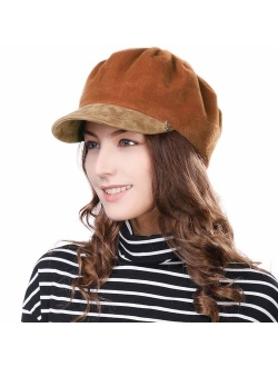 Comhats 2019 New Womens Visor Beret Newsboy Hat Cap for Ladies Merino Wool