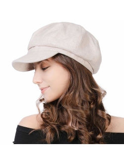 Comhats 2019 New Womens Visor Beret Newsboy Hat Cap for Ladies Merino Wool