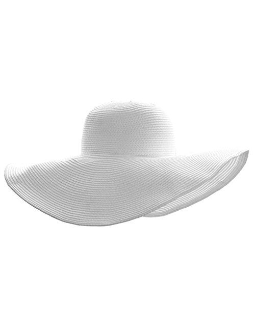 Ayliss Women Floppy Derby Hat Wide Large Brim Beach Straw Sun Cap