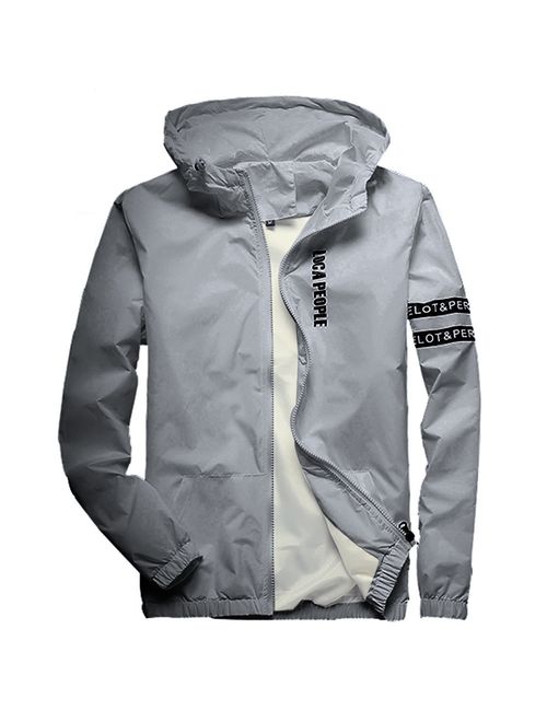 Homaok Men's Lightweight Breathable Jacket