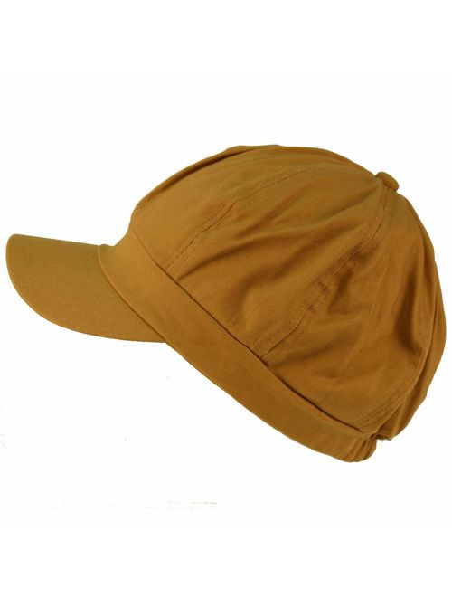 Summer 100% Cotton Plain Blank 8 Panel Newsboy Gatsby Apple Cabbie Cap Hat