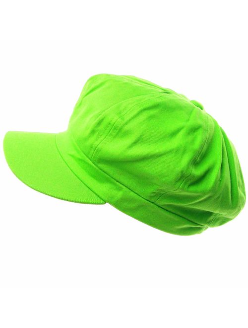 Summer 100% Cotton Plain Blank 8 Panel Newsboy Gatsby Apple Cabbie Cap Hat