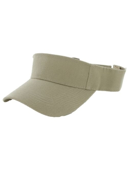 DealStock Plain Men Women Sport Sun Visor One Size Adjustable Cap (29+ Colors)