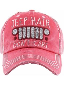 Funky Junque Womens Baseball Cap Distressed Vintage Unconstructed Embroidered Dad Hat