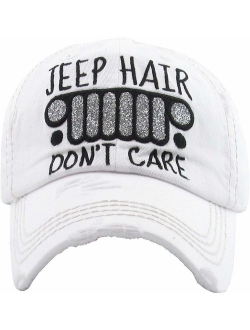 Funky Junque Womens Baseball Cap Distressed Vintage Unconstructed Embroidered Dad Hat