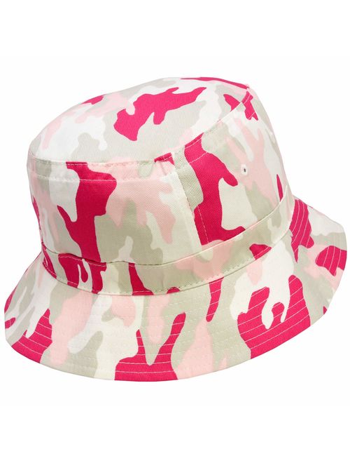 DALIX Bucket Hats Washed Cotton (Camouflage + Solid Color Styles- L/XL Sizes)