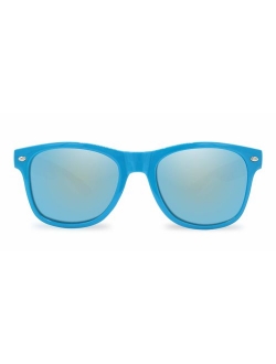 Shop Sky Blue Wayfarer Sunglasses for women online.
