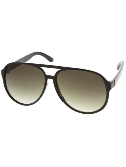 Retro Large Plastic Aviator Sunglasses with Blue Blocking Driving Lens Ditka Hangover Alan Burt Macklin FBI