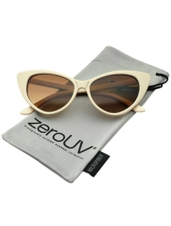 zeroUV - Women's Retro Oversized High Point Cat Eye Sunglasses 54mm