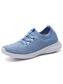 konhill Women's Comfortable Walking Shoes - Tennis Athletic Casual Slip on Sneakers