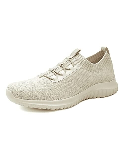 konhill Women's Comfortable Walking Shoes - Tennis Athletic Casual Slip on Sneakers