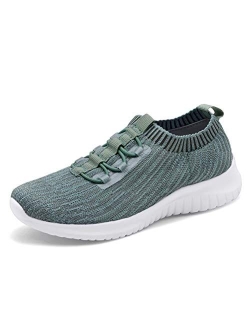 konhill Women's Comfortable Walking Shoes - Tennis Athletic Casual Slip on Sneakers