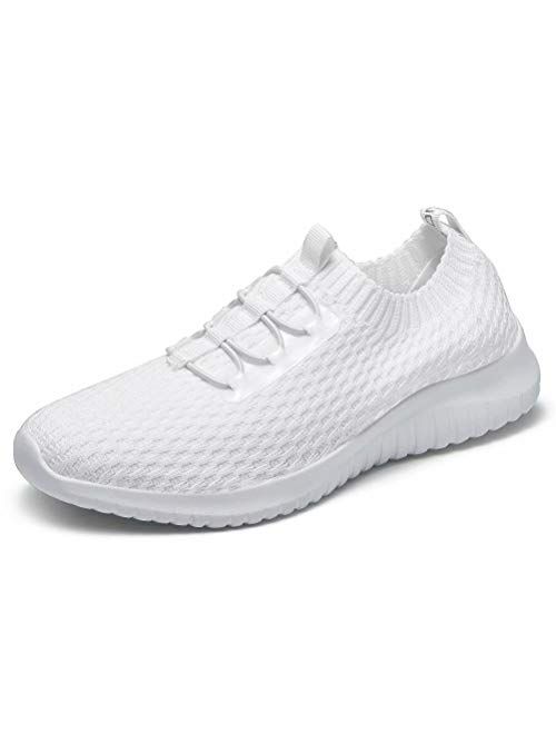 konhill Women's Comfortable Walking Shoes - Tennis Athletic Casual Slip on Sneakers