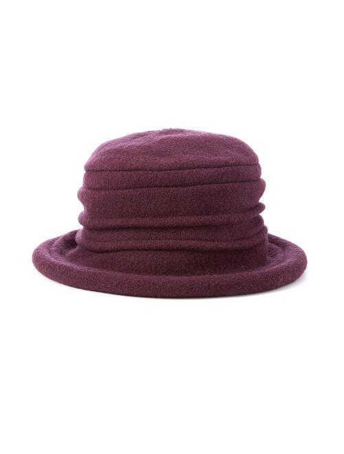 Scala Women's Packable Boiled Wool Cloche