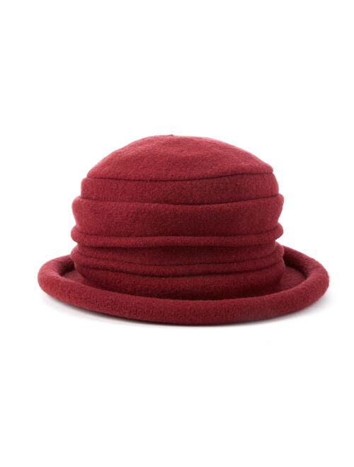 Scala Women's Packable Boiled Wool Cloche