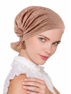 Turban Plus The Abbey Cap in Poly Knit Chemo Caps Cancer Hats for Women