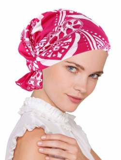 Turban Plus The Abbey Cap in Poly Knit Chemo Caps Cancer Hats for Women