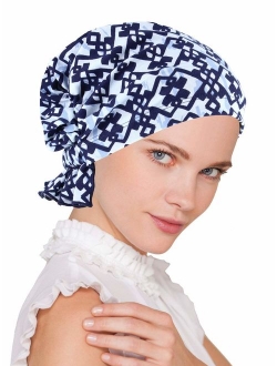 Turban Plus The Abbey Cap in Poly Knit Chemo Caps Cancer Hats for Women