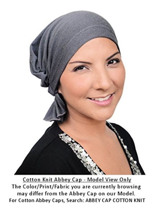 Turban Plus The Abbey Cap in Poly Knit Chemo Caps Cancer Hats for Women