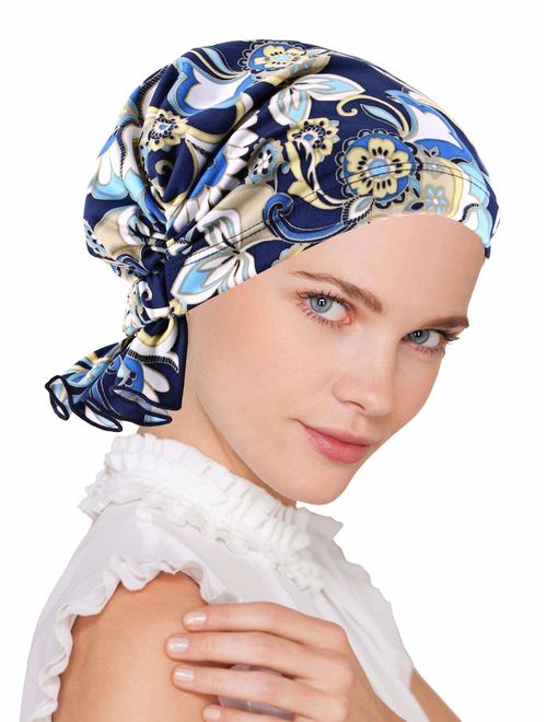 Turban Plus The Abbey Cap in Poly Knit Chemo Caps Cancer Hats for Women