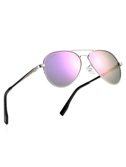 Pro Acme Small Polarized Aviator Sunglasses for Adult Small Face and Junior,52mm