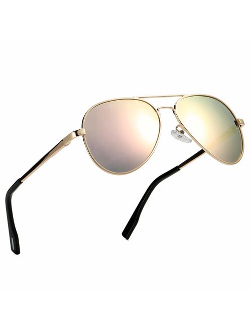 Pro Acme Small Polarized Aviator Sunglasses for Adult Small Face and Junior,52mm