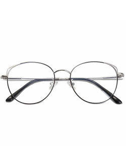 Cat Eye Blue Light Blocking Glasses Hipster Metal Frame Women Eyeglasses She Young