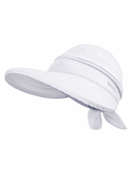 Simplicity Women's UPF 50+ UV Sun Protective Convertible Beach Visor Hat