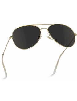 WearMe Pro - Polarized Metal Frame Pilot Style Aviator Sunglasses