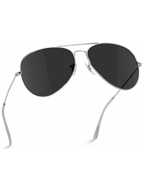 WearMe Pro - Polarized Metal Frame Pilot Style Aviator Sunglasses