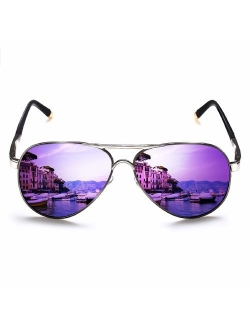 ROCKNIGHT Polarized Aviator Sunglasses For Men Women Metal Flat Top Sunglasses Lightweight Driving UV400 Outdoor 58mm | Ubuy