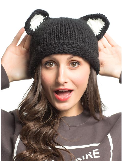 Women Cute Cat Ear Winter Hat