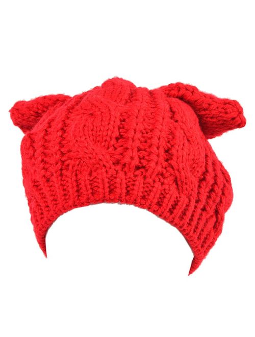 Women Cute Cat Ear Winter Hat