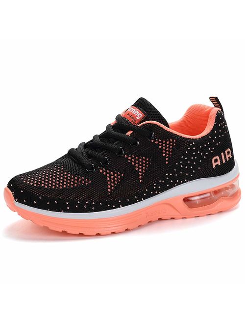 RUMPRA Women Sneakers Lightweight Air Cushion Gym Fashion Shoes Breathable Walking Running Athletic Sport