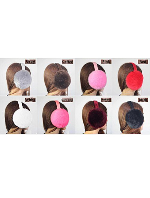 Magic Pieces Women's Faux Cony Hair Winter Ear Muff in 4 Colors