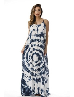 Riviera Sun Tie Dye Spaghetti Strap Maxi Dress