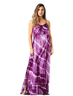 Riviera Sun Tie Dye Spaghetti Strap Maxi Dress