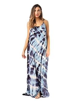 Riviera Sun Tie Dye Spaghetti Strap Maxi Dress