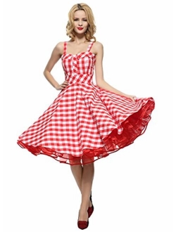 Maggie Tang 50s 60s Vintage Cocktail Retro Swing Rockabilly Full Circle Dress