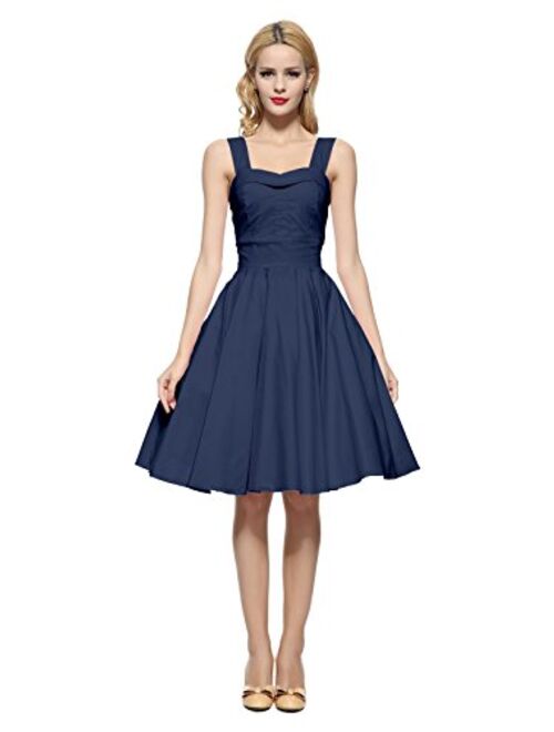 Maggie Tang 50s 60s Vintage Cocktail Retro Swing Rockabilly Full Circle Dress