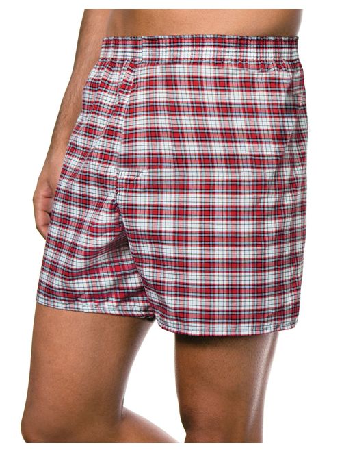 Hanes Men's Ultimate Fresh IQ Tartan Boxer, 5-Pack