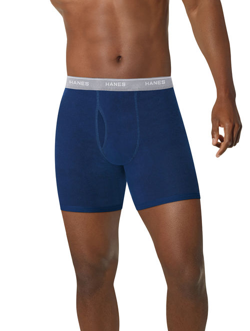 Hanes Men's ComfortSoft Comfort Flex Waistband Boxer Briefs, 4 Pack