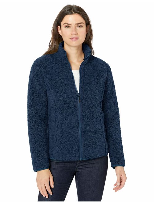 Amazon Essentials Women's Polar Fleece Lined Sherpa Full-Zip Jacket